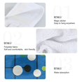 thumbnail image 2 of Yayeee Kitchen Hanging Hand Towels Set of 2 with Loop Bathroom Absorbent Tie Towel, Blue Abstract, 2 of 7