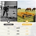 thumbnail image 5 of Horse Manure Scoop Tow Behind 2 in 1 Manure Collector & Horse Paddock Cleaner, Yellow, 5 of 8