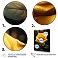 thumbnail image 3 of Designart "Yellow Black Rose gracefulness II" Floral Wall Art Print, 3 of 5