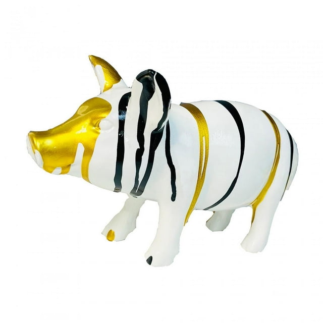 Estatua de cerdo, arte animal, estatua linda de resina, colección, escultura de cerdo, adorno de cerdo Estilo C