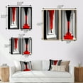 thumbnail image 4 of Designart "Wandering Minimalism Architectural Journeys I" Abstract Landscape Framed Wall Art Set Of 2 - Modern Red Framed Wall Art Set Of 2, 4 of 6