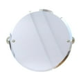 thumbnail image 5 of Pipeline Collection Frameless Round Wall Mounted Tilt Mirror in Matte White, 5 of 5