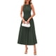 thumbnail image 1 of Vestido PRETTYGARDEN 2025 Midi sin Mangas Verde Militar XL, 1 of 8