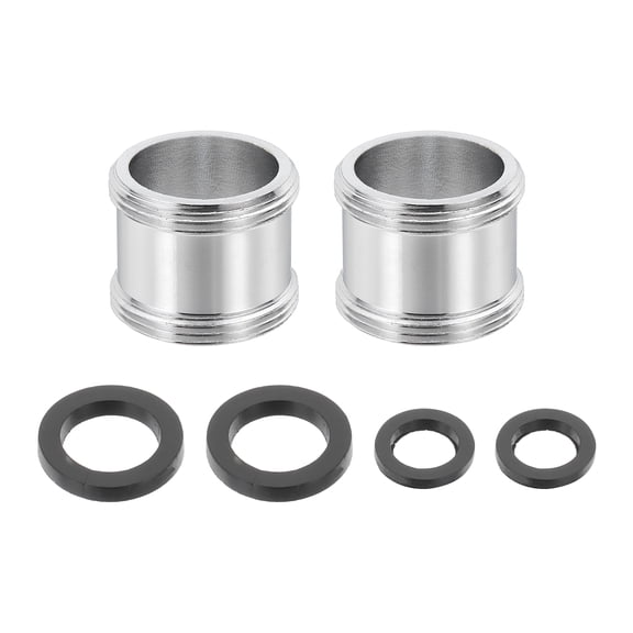2Pcs Faucet Aerator Adapter, M22 Male to M22 Male with Washer, 18mm Length