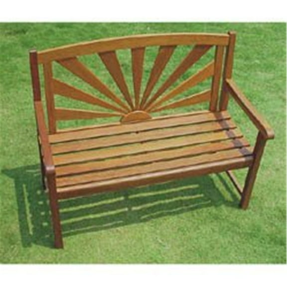 Maykoosh Urban Oasis Acacia Bench - Sturdy Double Seater, 45" L x 26" W x 36" H, Weather-Resistant, Perfect for Patio or Poolside