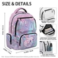 thumbnail image 7 of Jeiento Glowing Axolotl Kids Backpack for School 17 Inch Large Capacity Water-Resistant Polyester School Backpack for Elementary Girls Multi-Pocket Lightweight Adjustable Straps Daypack, 7 of 7