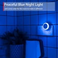 thumbnail image 3 of BEMS-Juego de 2 luces nocturnas LED azules, luz nocturna con enchufe, redondas,, 3 of 5