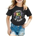 thumbnail image 5 of T Shirts for Girls Size 10-11 Black Back to School Shirt Casual Crewneck Short Sleeved Tee Tops Kids Summer Clothes (Tweens, 10-11 Years), 5 of 5