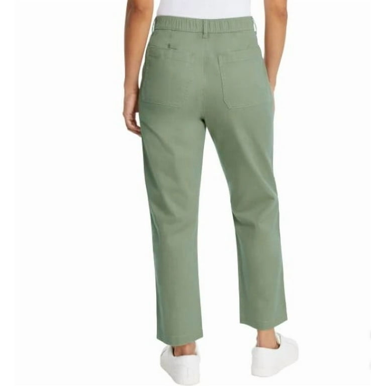 Essentials Dames Cropped Mid-Rise Skinny Chino Broek