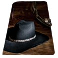 thumbnail image 2 of PKQWTM American West rodeo cowboy black felt hat Book Cover Book Protector Book Sleeve Book Pouch Book Bag 6x9 inch, 2 of 4