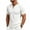 White, variant on Men's Short Sleeve T-ShirtWaffle Henley , Contrast Stitching Raglan Sleeve Breathable Summer Casual Top,Blue,M