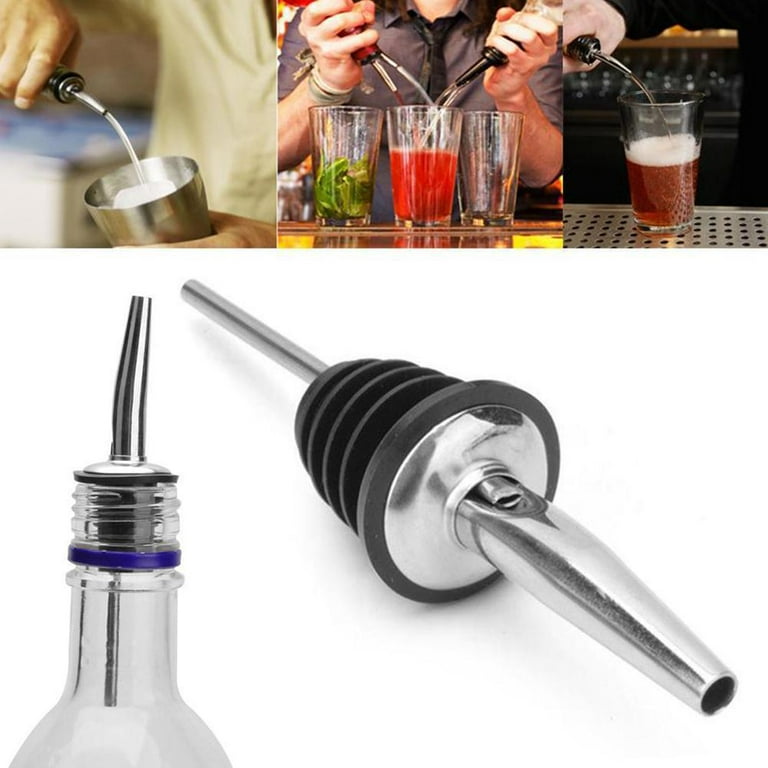 1/10Pcs Liquor Spirit Pourer Flow Wine Bottle pour Spout Stopper 