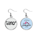 thumbnail image 1 of Elegante y gracioso citar handwrite Pendientes de sandía verano lóbulo desgaste Unbranded M, 1 of 3