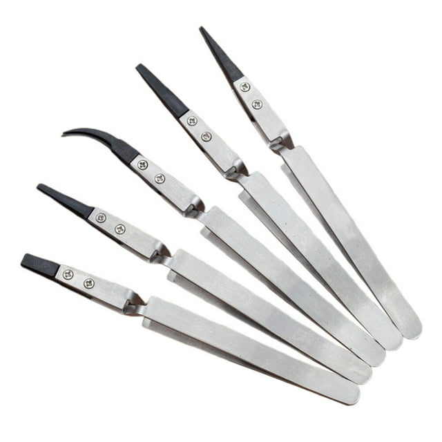 Miangastore 5 Pcs Pinces en Céramique Multi-Usages Précision Pointue pour Électronique