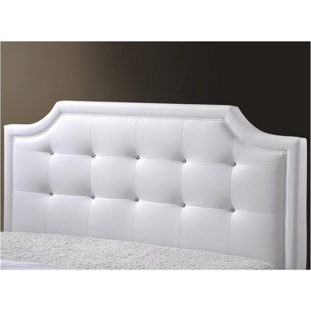 Baxton Studio Carlotta Modern Bed with Upholstered Headboard , Multiple Sizes, Multiple Colors