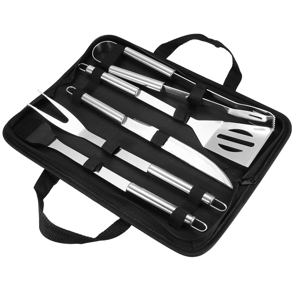 Details about   BBQ Grill Tool Set Stainless Steel Heavy Duty Barbecue Kit Accessories with Case 