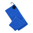 thumbnail image 1 of Toalla de golf ligera para limpiar pelotas, con absorción de agua y mosquetón. Azul, 1 of 9