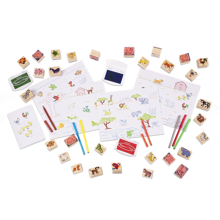 Set Stempel Hewan Kebun Binatang Melissa Doug Hobi Dan, 60% OFF