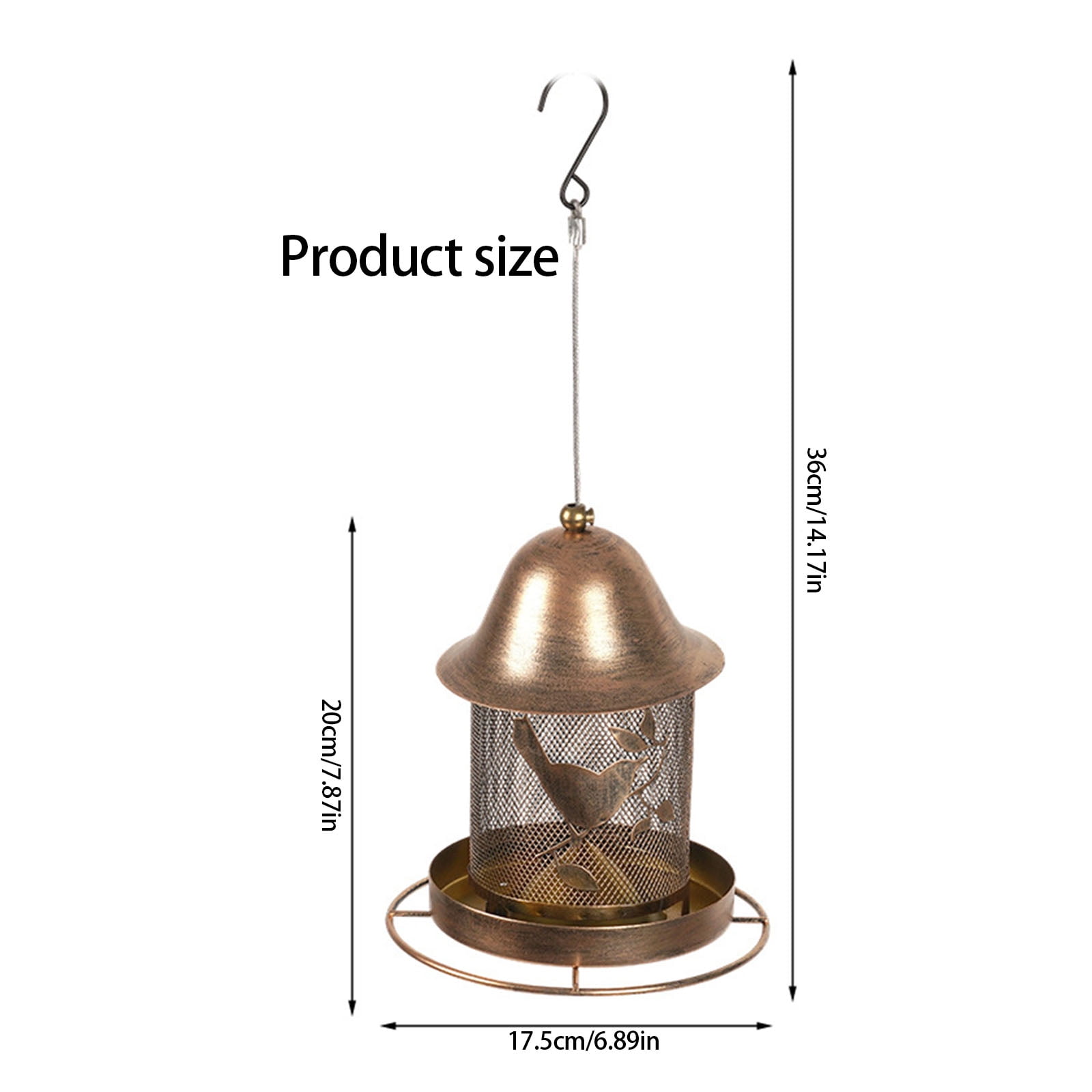 Hummingbirds Feeders Metal Outdoor Squirrels Proof Easyly Cleaning Large Capacity For Wild Birds Various Weather