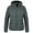 Dark Grey, variant on Womens Plus Size Winter Coats Women's Lightweight Long-Sleeve Full-Zip Water-Resistant Packable Hooded Puffer Jacket Black 2X