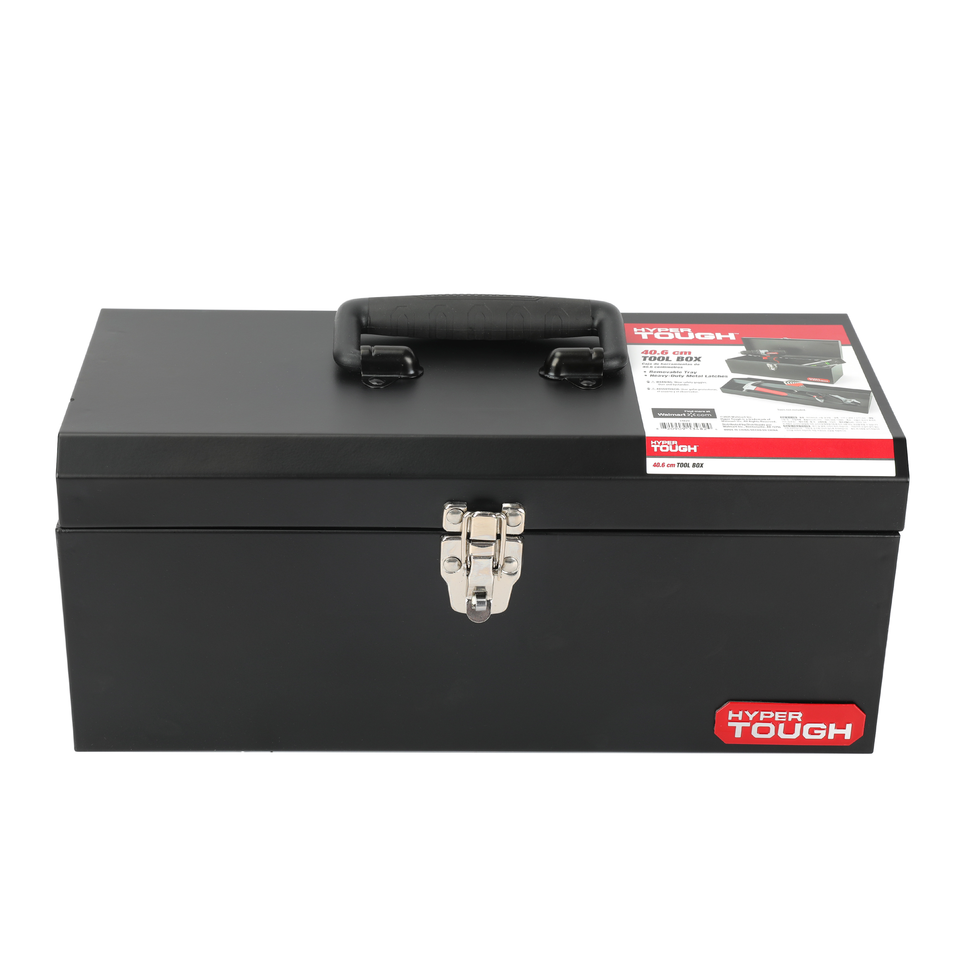 Hyper Tough 16-Inch Metal Tool Box with Removable Tray photo 4