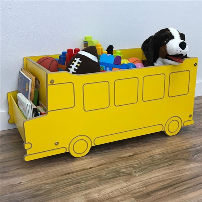 Little Colorado 050BUS School Bus Toy Box Yellow