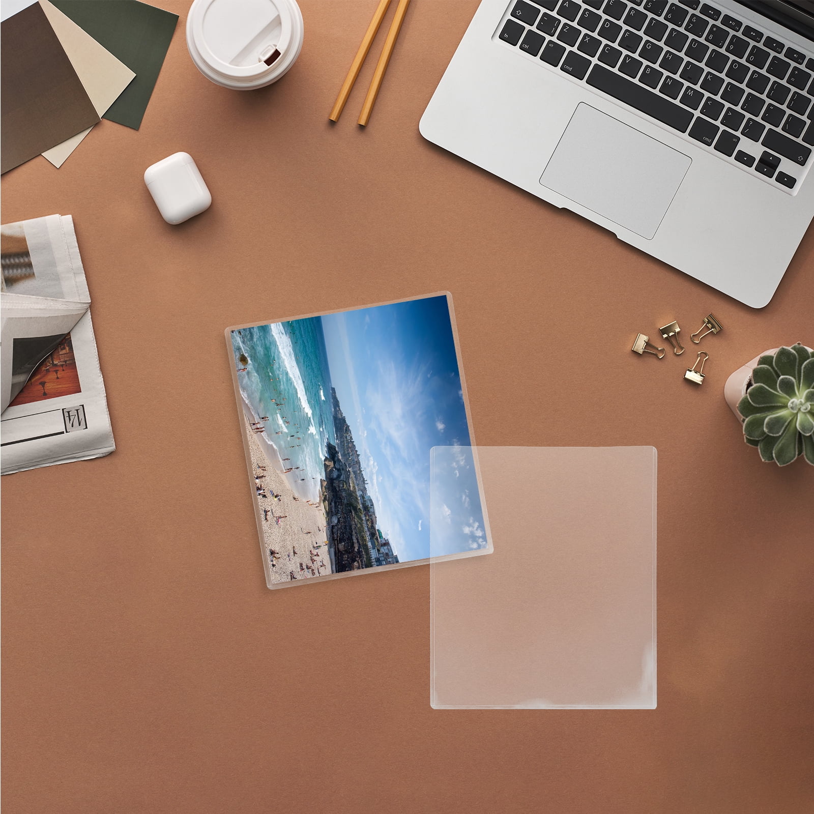 Melantax 10 Pack Clear Waterproof Plastic Photo Protectors for Documents, Posters and Certificates, Multipurpose Paper Protectors (8.5 x 11 inches)