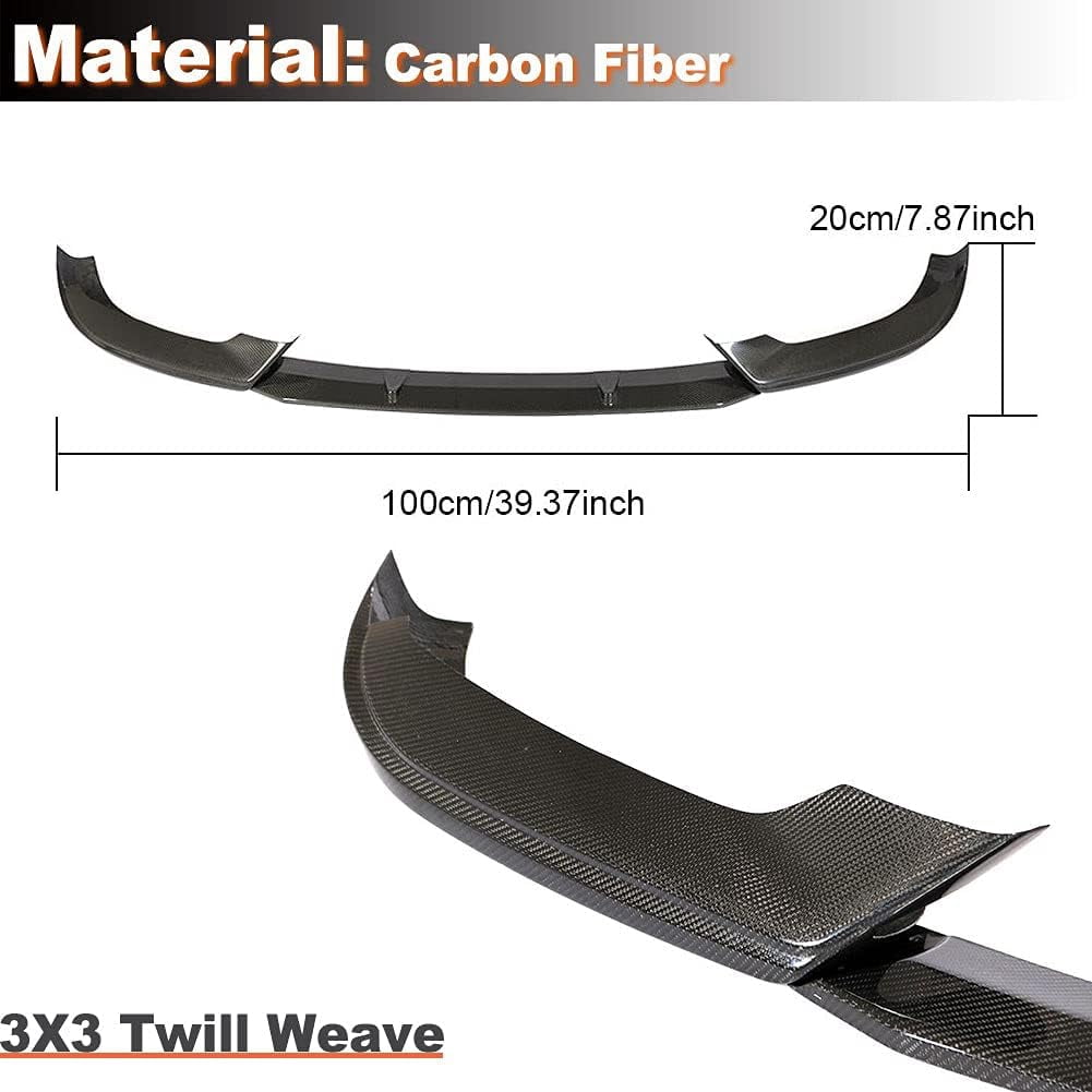 Carbon Fiber Front Bumper Lip Fits for Audi A5-Sline S5 S5-Sportback 2017-2019