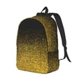 thumbnail image 2 of Yiaed Gold Glitter Gradient Print Backpack, Premium Laptop Backpack, Travel Backpack for Women, Lightweight Backpacks, Comfortable Back Pack-Medium, 2 of 5