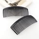 thumbnail image 2 of 6 paquetes de peine de giro francés, peines laterales de plástico SourceTon con peine de 29 dientes, peines de pinza para el cabello para accesorios de cabello fino para mujeres, color negro, 2 of 5