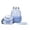 Sky Blue, variant on Backpack Set Snow Leopard Print Daypack 3-in-1 Casual Daypack Set, Large Capacity Nylon Travel Backpack with Insulated Lunch Bag & Pouch 2026 Back to School (Black,One Size)