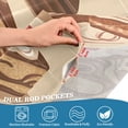 thumbnail image 5 of Yayeee Kitchen Curtains Tier Set of 2 Light Filtering 57"x36" Over Sink Window Panels, Brown Cakes, 5 of 7