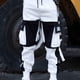 thumbnail image 5 of Sonducket Pantalones bombachos multibolsillos para hombre - Joggers cómodos y a la moda Pantalones cargo multiusos D264blanco 2XL Type2 NO2, 5 of 6