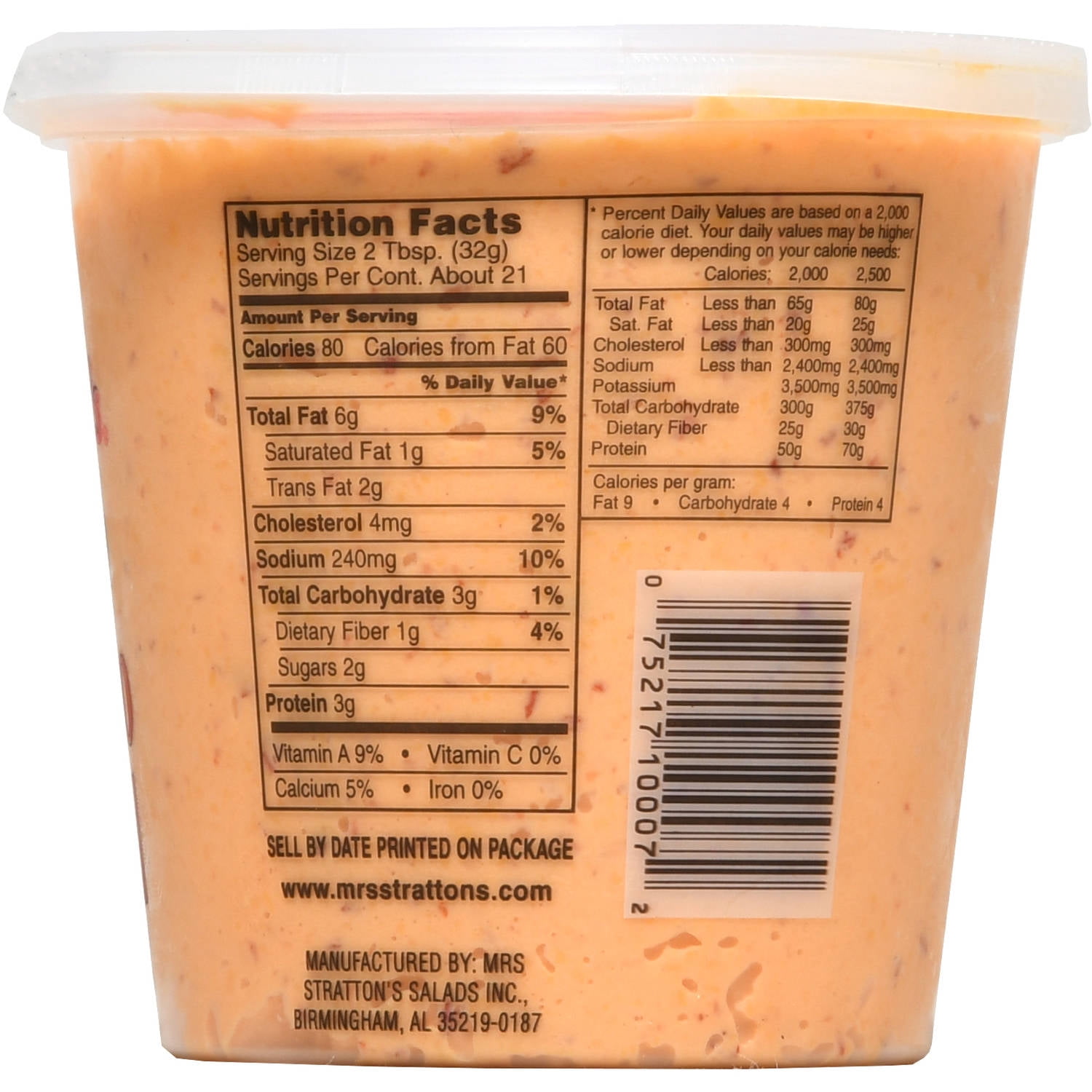 Mrs. Stratton's Smooth Pimento Cheese Spread, 24 Oz.