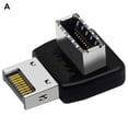thumbnail image 2 of Motherboard Adapter High Strength Stable Transmission Plug Play USB3.1 Type-E 90 Degree Connector for Computer, 2 of 8