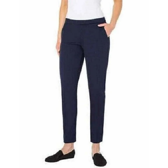 LVPL Designed in Los Angeles Women's Mid Rise Pull On Trouser (Grey Print, 10/30)