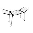 thumbnail image 1 of Tendedero plegable con alas para ropa, ideal para dormitorios, exteriores y apartamentos. negro, 1 of 9