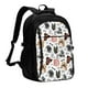 thumbnail image 1 of Balery Hip Hop Dog Mochila con carga USB para hombre y mujer - Mochila impermeable y antirrobo para laptop con puerto USB para viajes, trabajo, 1 of 7