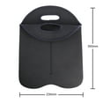 thumbnail image 2 of Yucurem Wine Bottle Cooler Neoprene Double Bottle Protective Sleeve Holder Kitchen Storage (Black), 2 of 8