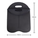 thumbnail image 3 of Portabotellas De Vino Portabotellas De Vino Camping Enfriador de botellas de vino Soporte de manga protectora de botella doble de neopreno (negro), 3 of 4