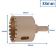 thumbnail image 1 of MYG 5-50mm Hex Handle Vacuum Brazed Dry Drill Bits Cutter Drilling Core Bit Tile, 1 of 10