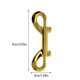 thumbnail image 5 of Advancent 6 piezas de broches de perno reutilizables desmontables de alta resistencia gancho de cierre de doble cabeza cuerda para interiores y exteriores Artesanía Dorado Advancent HA011195-02, 5 of 6