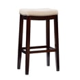 thumbnail image 5 of Linon Claridge 3-Piece Bar Height Tavern Set, Walnut/Natural Linen, 5 of 15