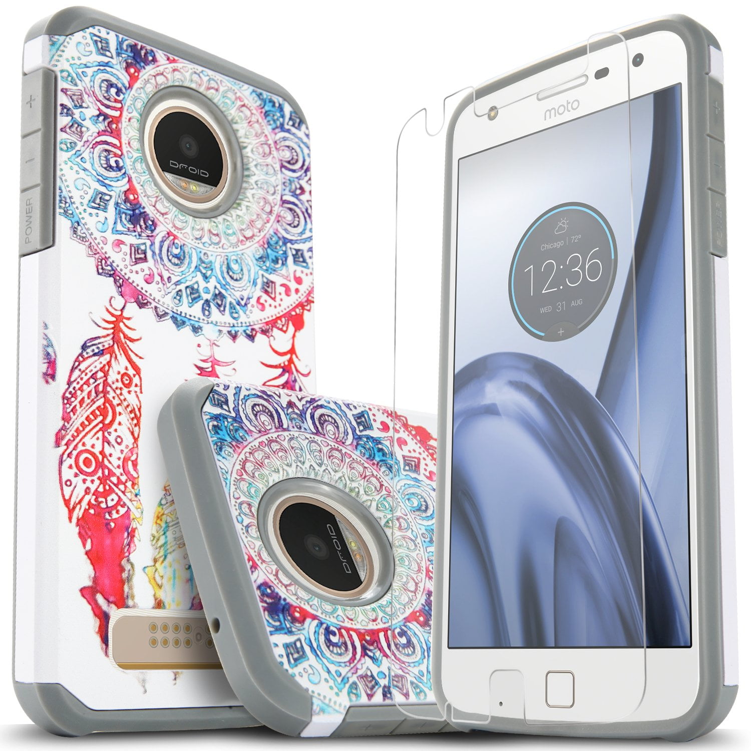 Motorola Moto Z Play Case, With [Premium Screen Protector Included