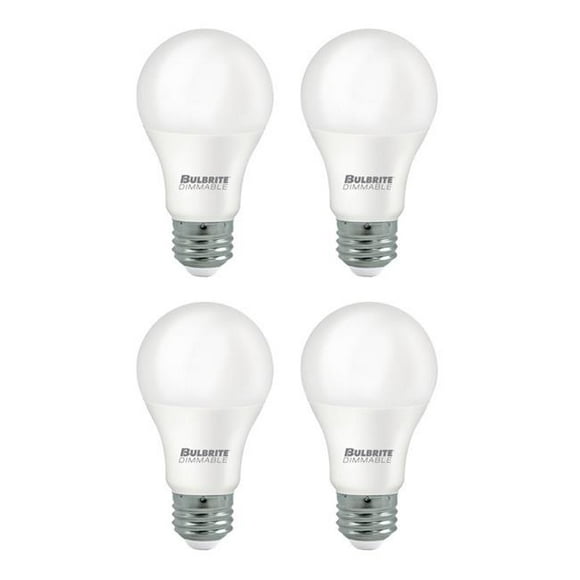 Bulbrite Pack of (8) 9 Watt Dimmable Frost A19 LED Light Bulbs with Medium (E26) Base  2700K Warm White Light  800 Lumens