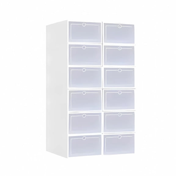 Cajas Organizadoras para Calzado Zapados Tenis Zapatillas Zapatera Apilable Color Blanco