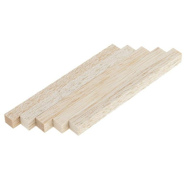 segolike 5 Pieces Wooden Craft Sticks Dowels Poles Rods Balsa Wood Stick for Model Making 120mm 5 Pieces