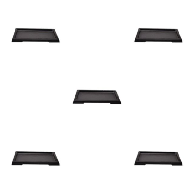 Kearding Maceta liviana y portátil negra - Maceta para hierbas y verduras Maceta para balcón Bandeja para macetas 8 16.5 * 12 * 6 cm Type2 NO2