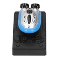 thumbnail image 4 of Mini lancha eléctrica RC con detalles en azul, barco de control remoto de 4 canales y 2,4 G, 4 of 8
