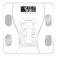 thumbnail image 1 of Dsseng Bluetooth Smart Scale with LED Display for Body Weight & Body Composition  High Accurate Digital Bathroom Scale  Sync with App  USB Rechargeable  10.2”x10.2”x1.2”  1PC  Black, 1 of 8